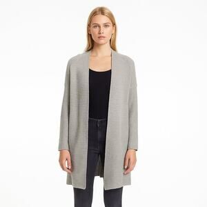 2/$30 Philomena Petti New York Open Cardigan Gray Small #A0459 TRB3